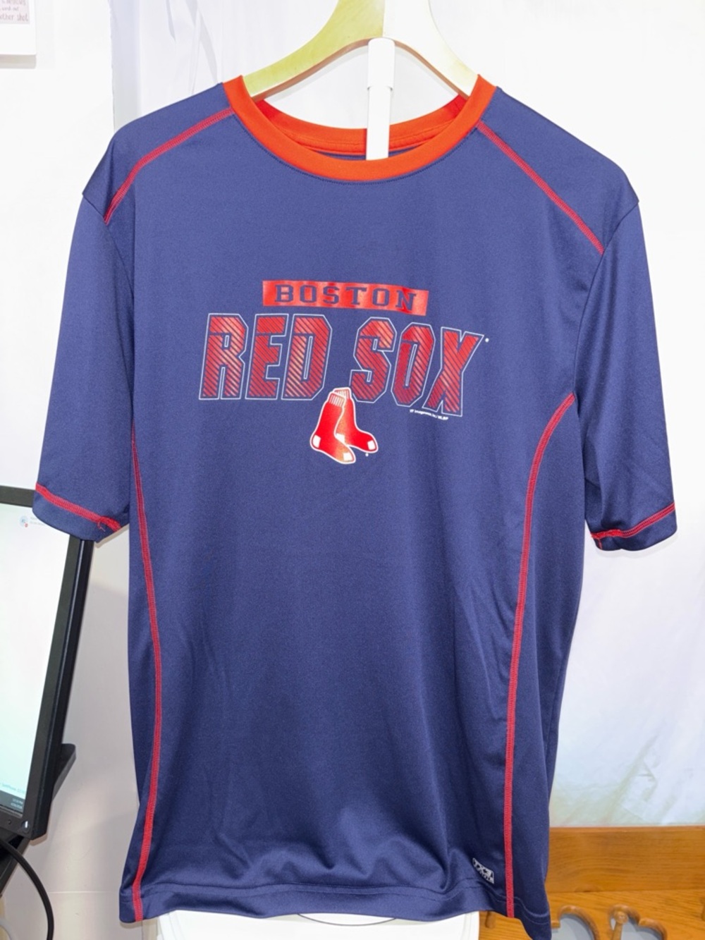 #REDSOX #BOSTON #BOSTONSTRONG Genuine Merchandise Navy and Red Athletic Tee